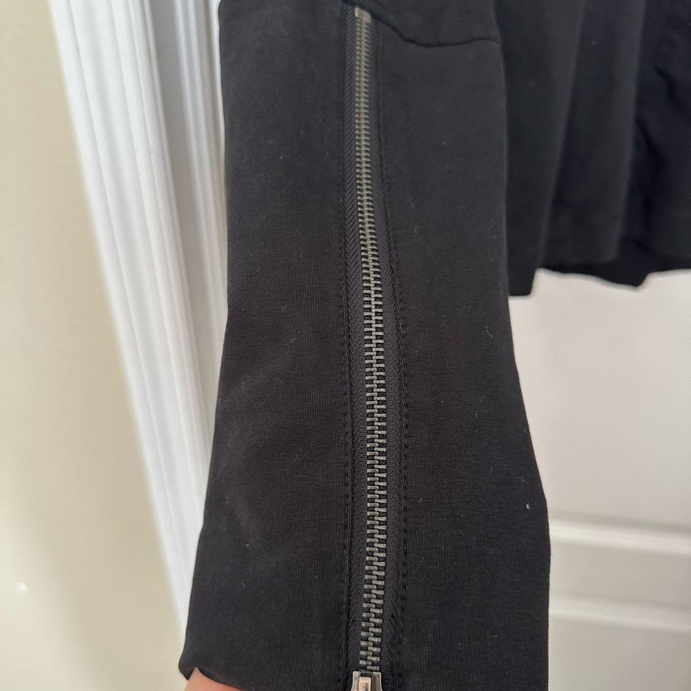 Mo & Co Black 100% Cotton Moto Jacket XS - Picture 6 of 7